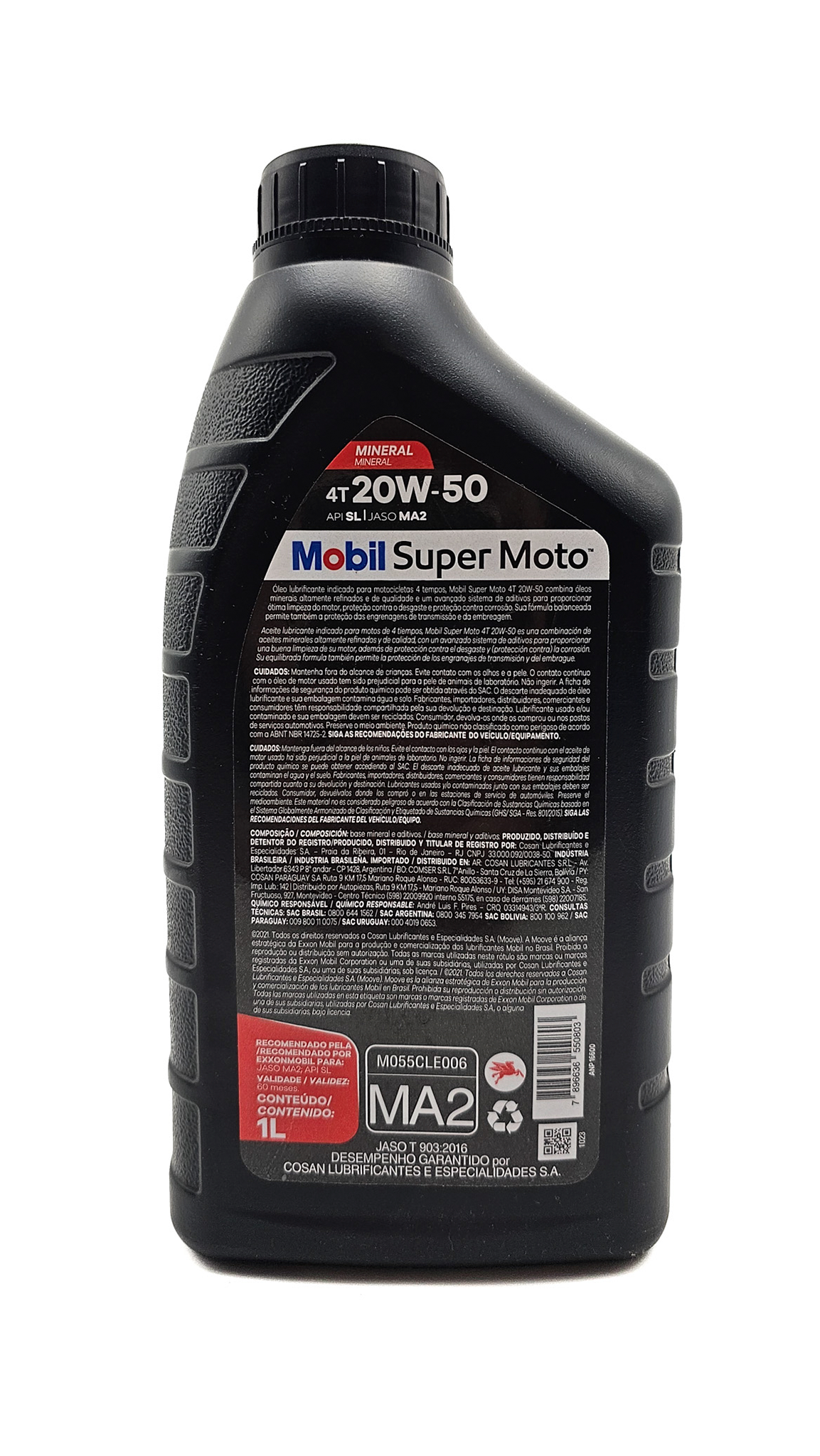 Óleo Mobil 4t 20w50 1l / Mineral Motor (recomendado P/ Moto)