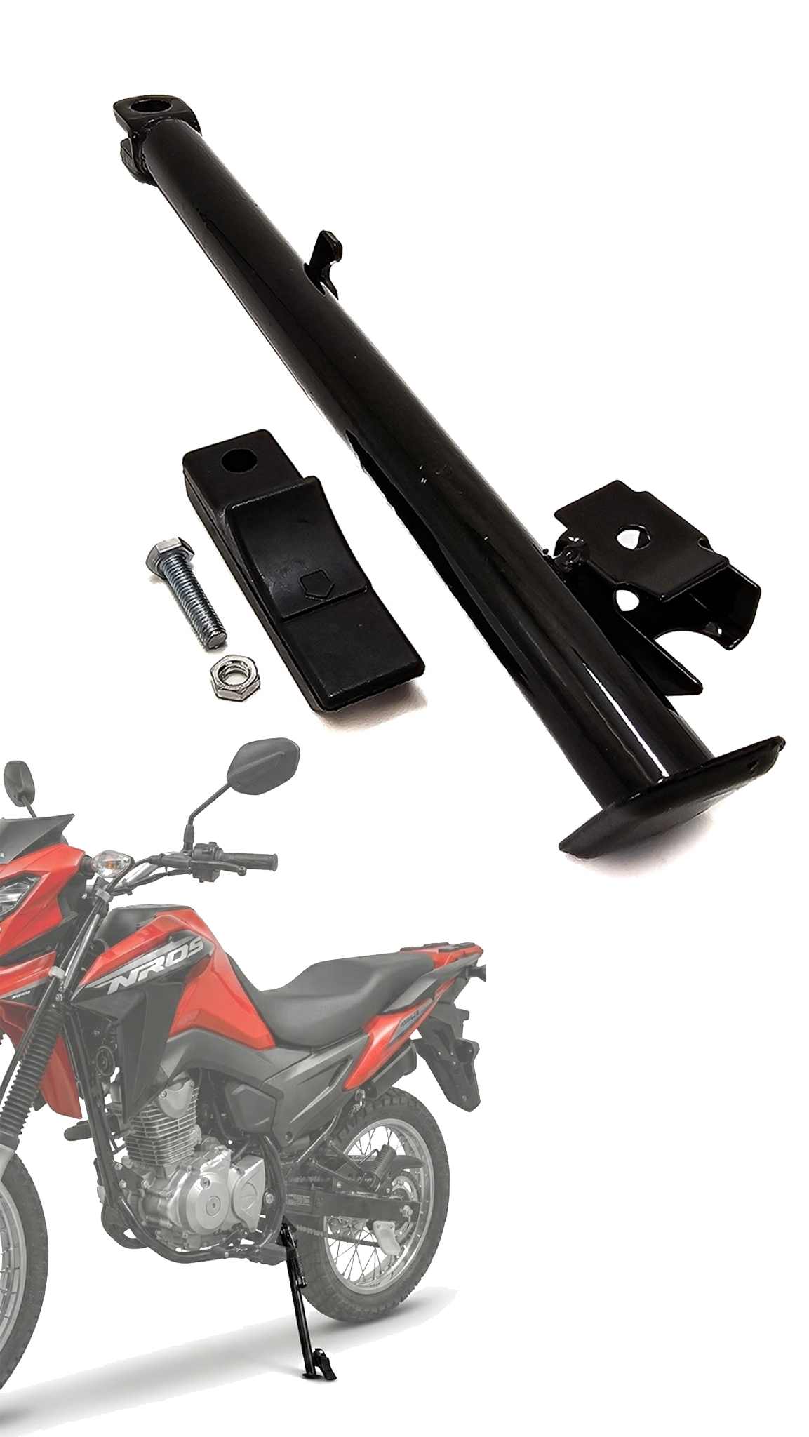 Cavalete Descanso Lateral Macaco Para Moto Nxr Bros 125 150 160