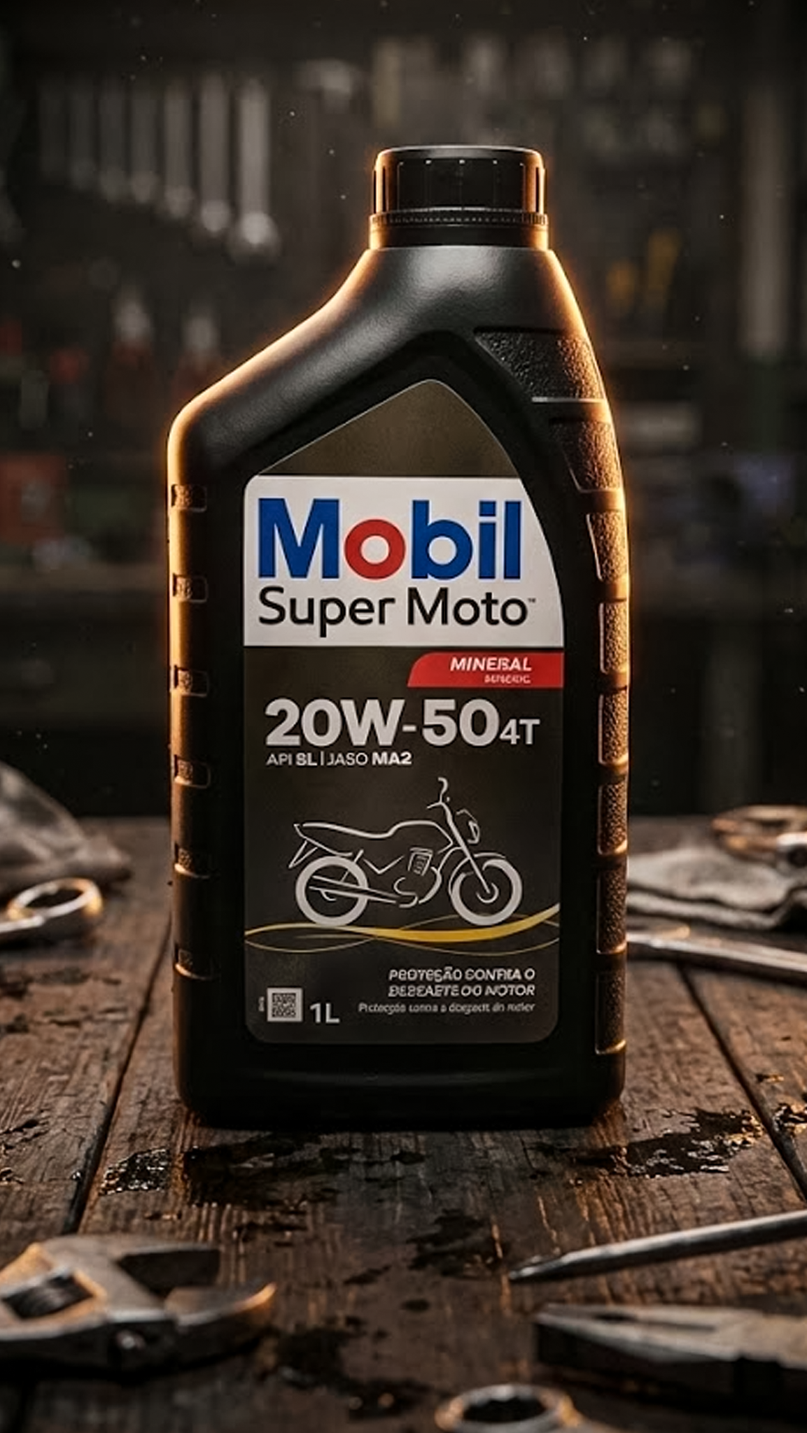 Óleo Mobil 4t 20w50 1l / Mineral Motor (recomendado P/ Moto)