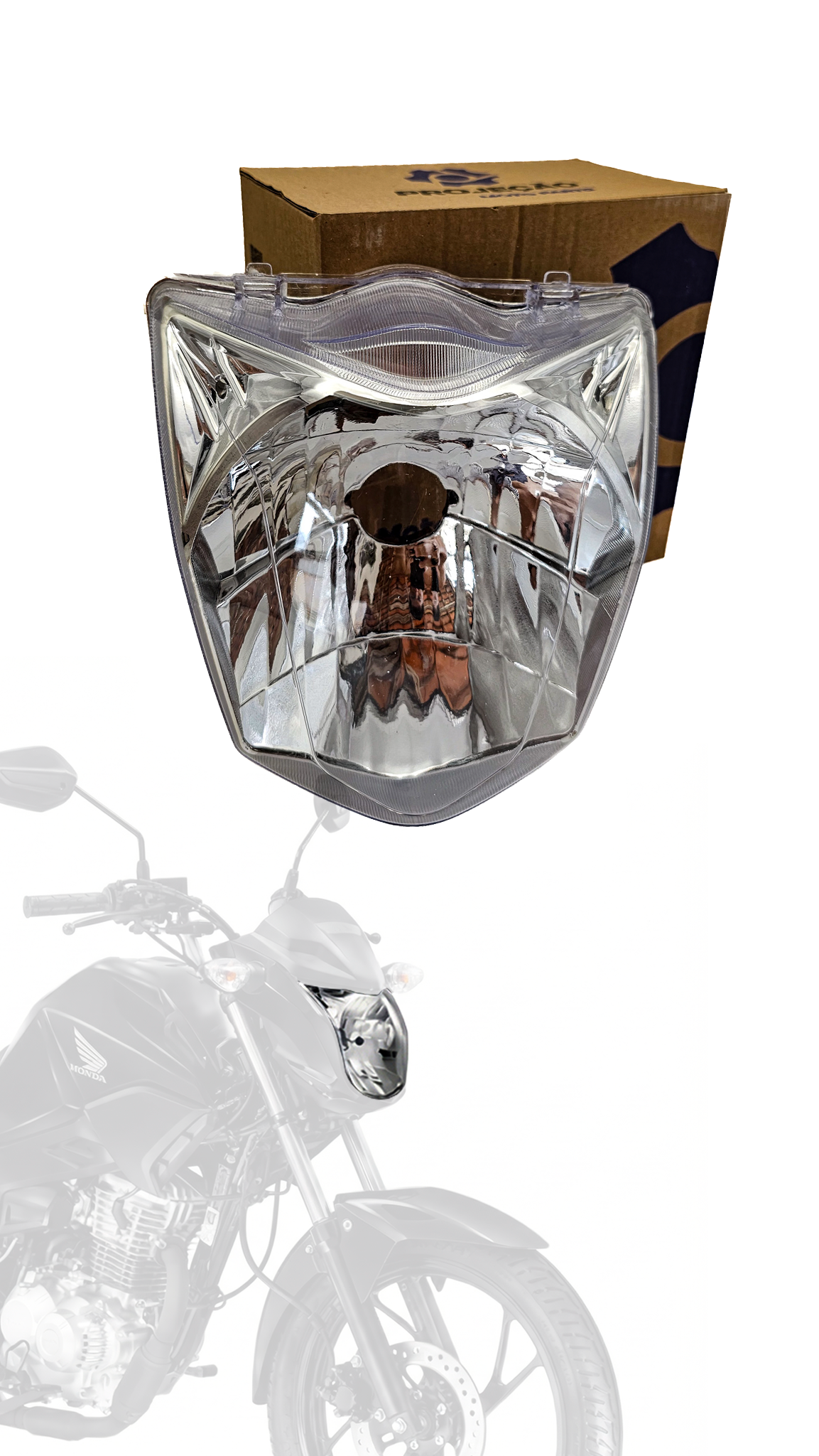 Farol Bloco Óptico CG Titan Fan Start 125 150 160 2014 a 2024