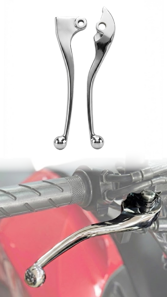 Manete Cromada Par Honda CG Start Fan 160 2025 Freio a Disco