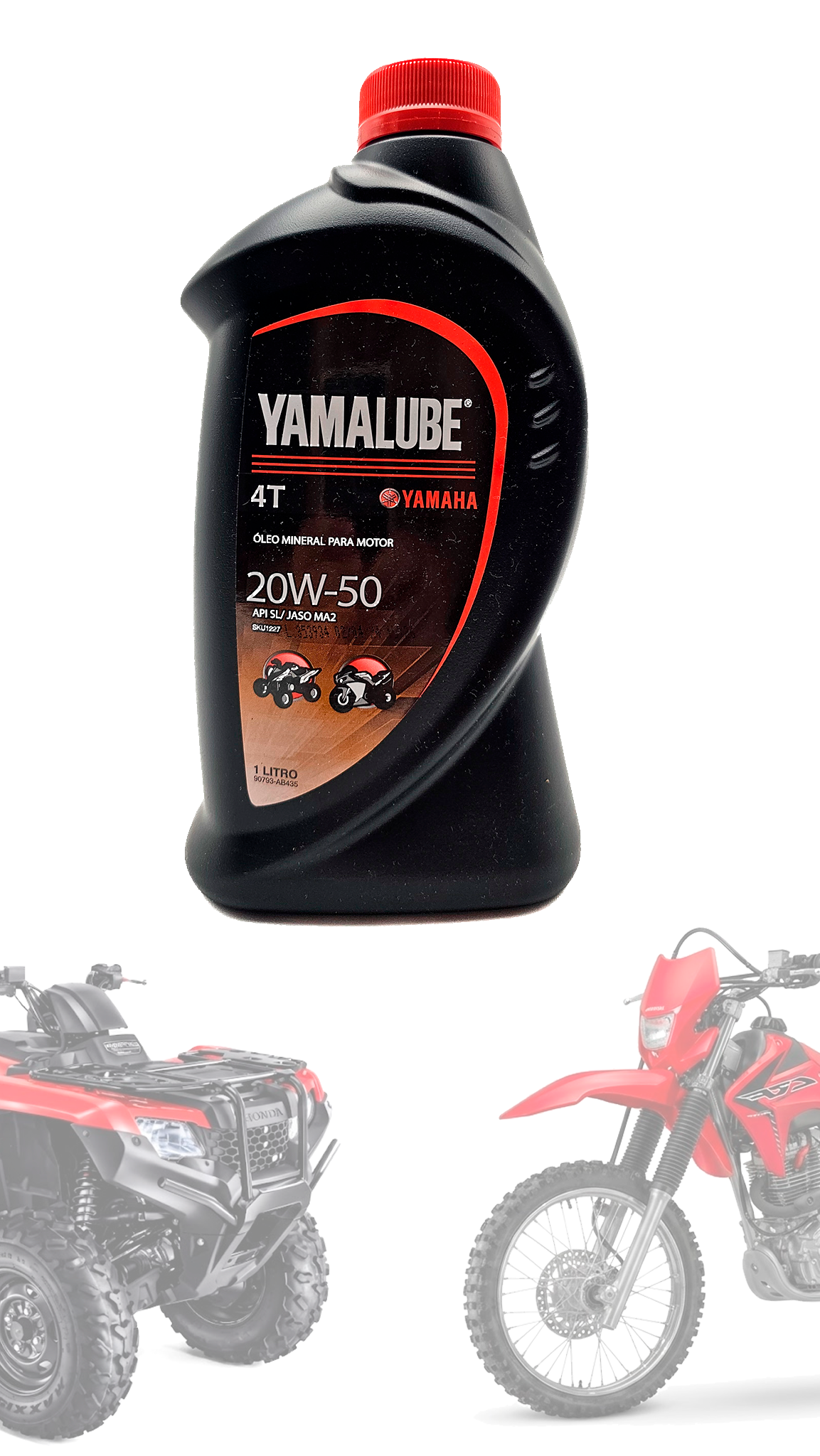 Óleo Yamalube 20w50 Mineral 4t Yamaha Fazer Lander Xt Factor