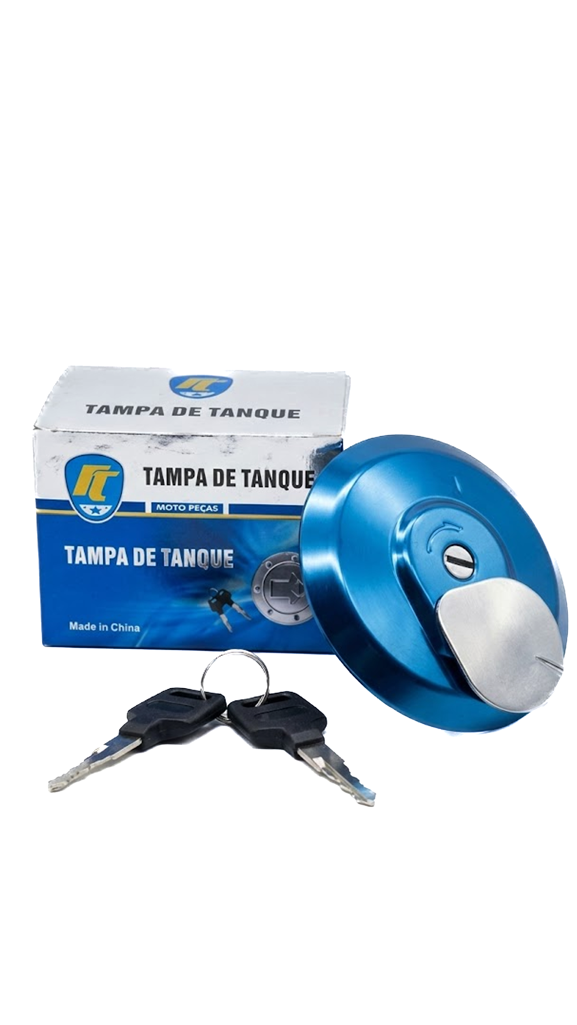 Tampa De Tanque Titan 125/150/Fan 125/150 Twister Cb300 Bros 125/150 Falcon Cromada