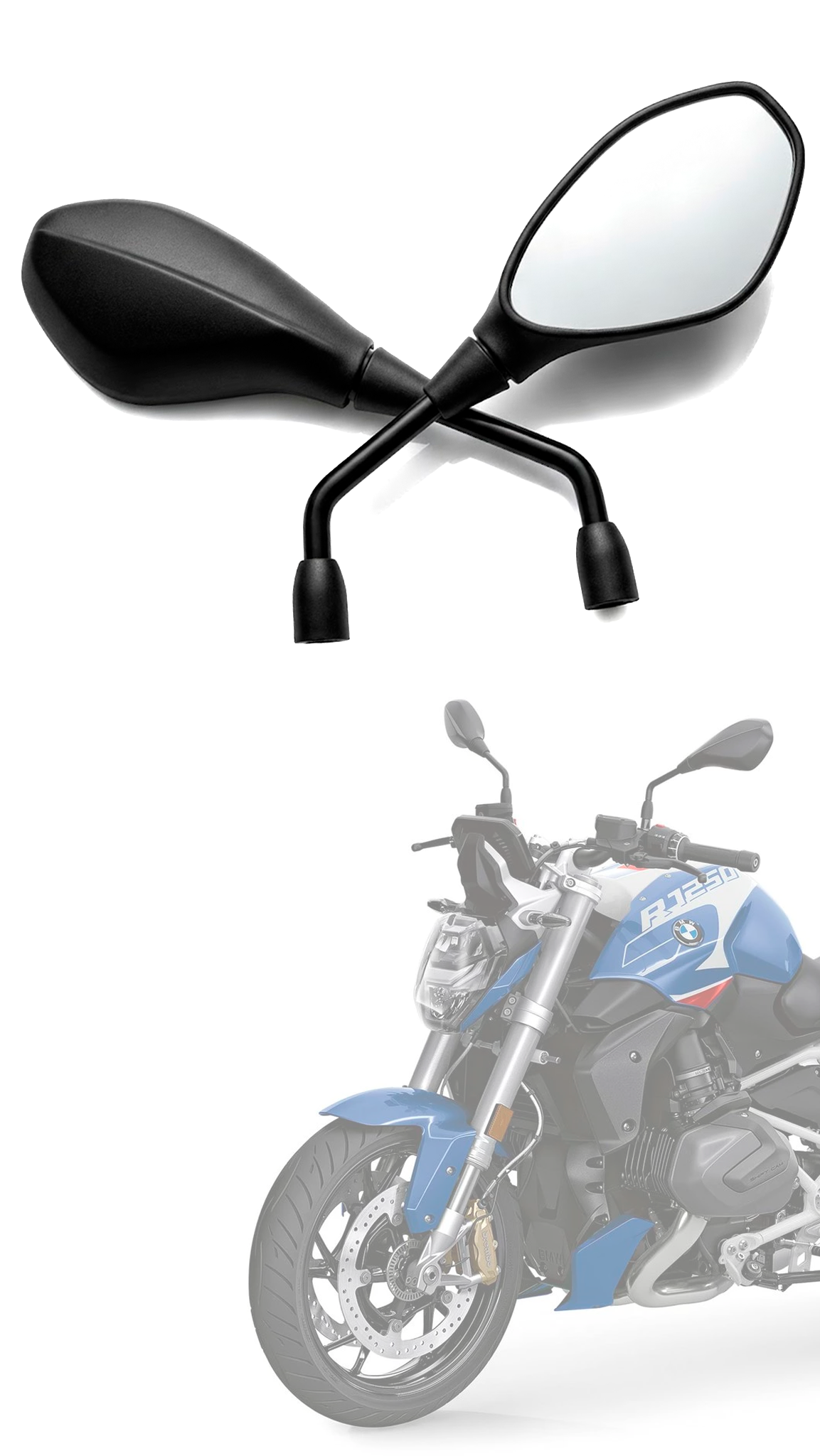 Retrovisor Cg Titan Fan Xre Cb Modelo Original Bmw F800 Gs650 Renascença