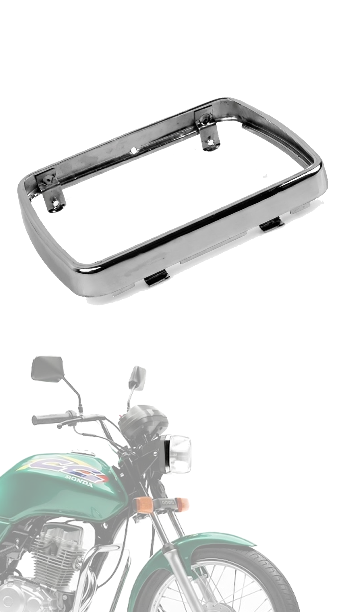 Aro Carcaça Farol Cg 125 Ml Turuna Today Titan 83 99 Cromado